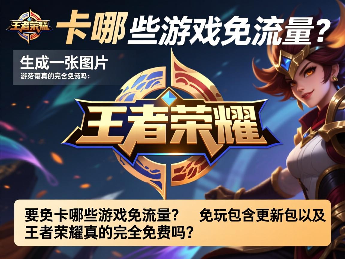 大王卡哪些游戏免流量？游戏免流是否包含更新包以及玩王者荣耀真的完全免费吗？