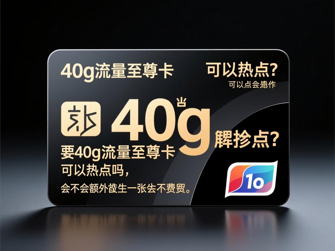 40g流量至尊卡可以热点吗，热点设置如何操作，会不会额外收费