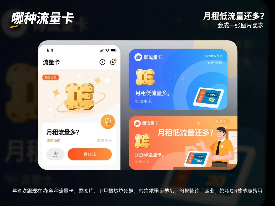 现在办哪种流量卡，月租低流量还多？