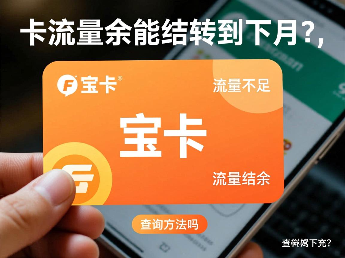 宝卡流量结余能结转到下月吗，查询方法有哪些，流量不足时又该如何补充？