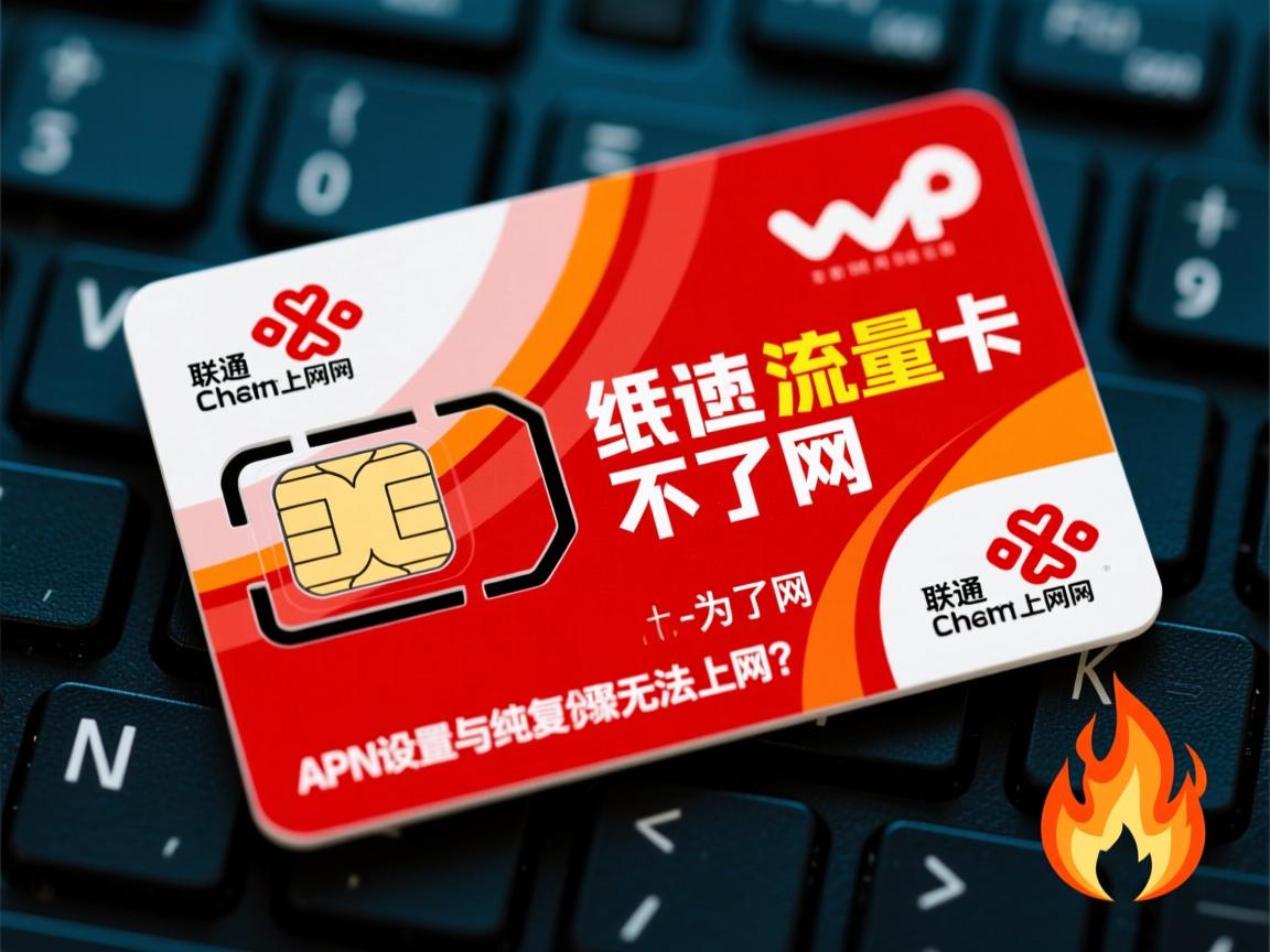 联通上网卡纯流量卡上不了网为什么无法上网？APN设置与修复步骤全解析🔥