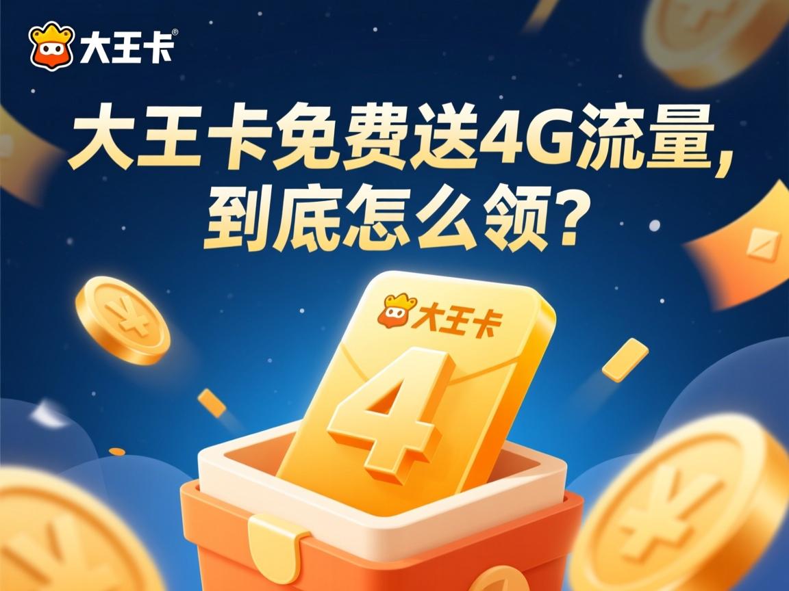 大王卡免费送的4G流量，到底怎么领？