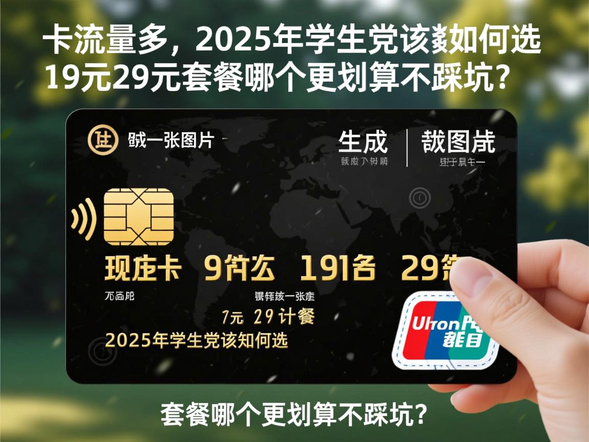 现在什么卡流量多,2025年学生党该如何选,19元29元套餐哪个更划算不踩坑？
