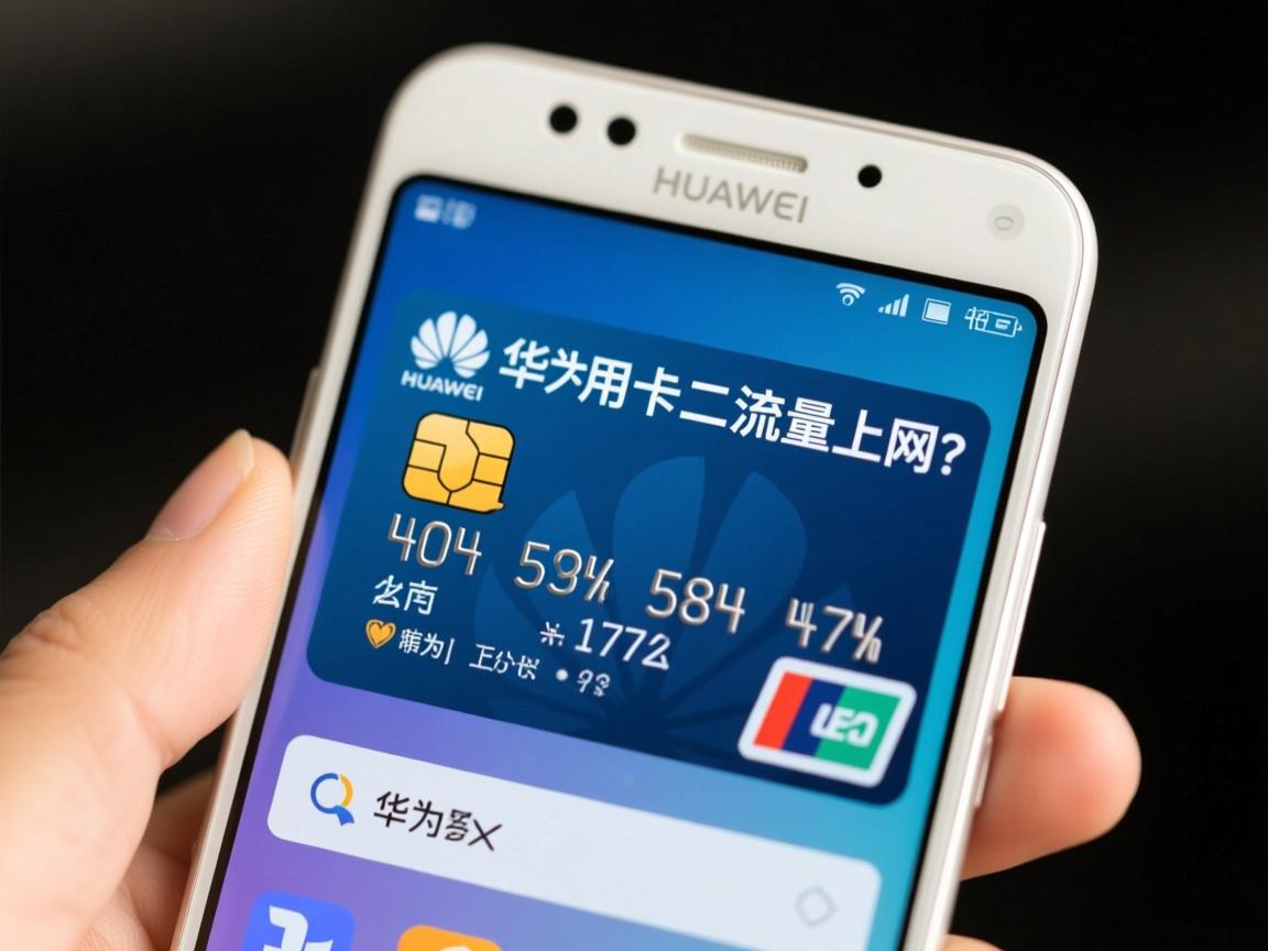 华为5x怎么用卡二流量上网？