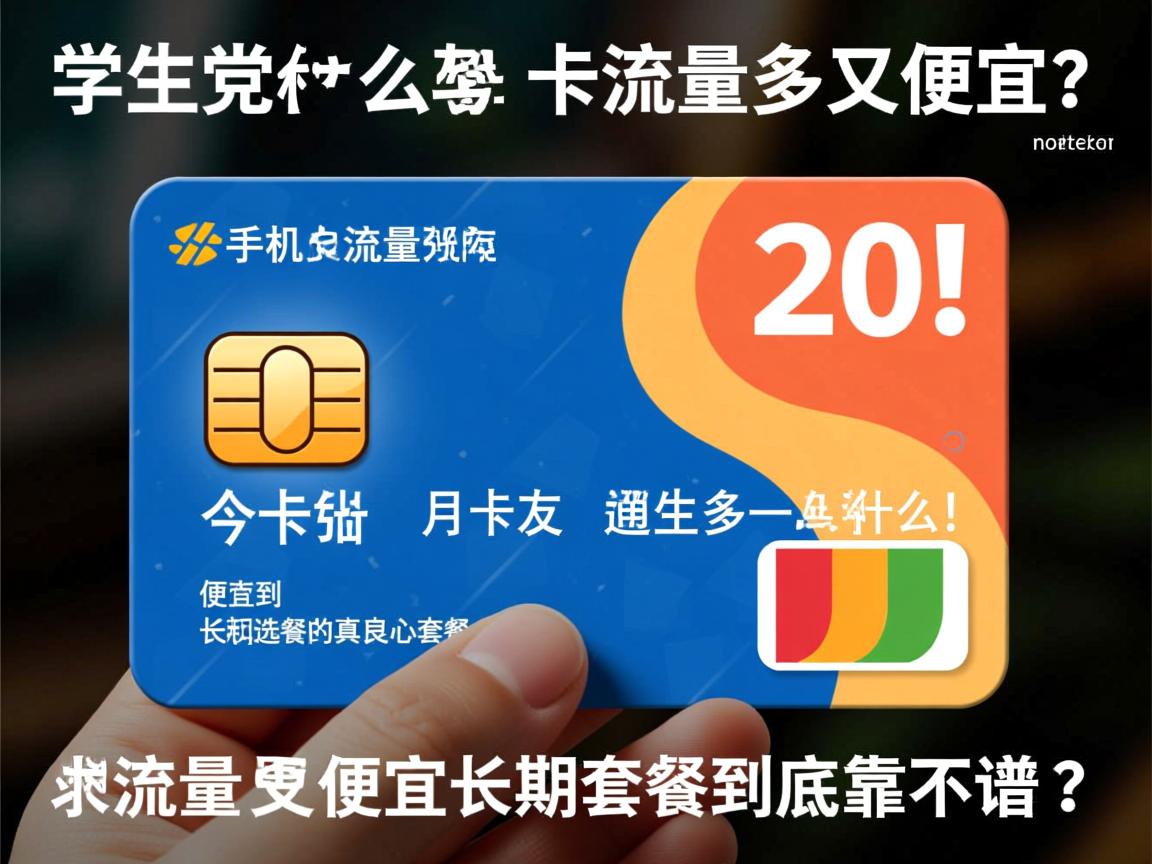 现在什么手机卡流量多又便宜？学生党如何选到月租20元内的真良心套餐_现在什么手机卡流量多又便宜长期套餐到底靠不靠谱？