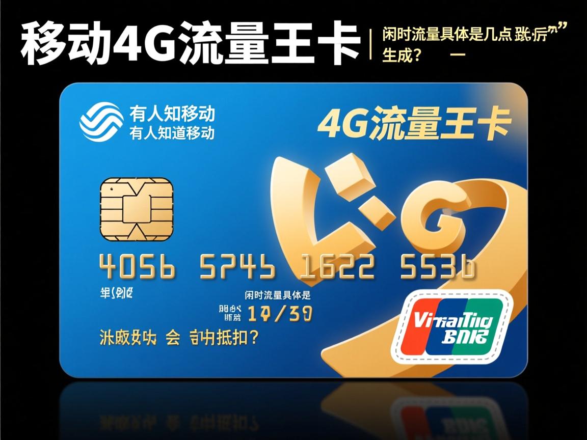 有人知道移动4G流量王卡的闲时流量具体是几点到几点吗？会不会自动抵扣？