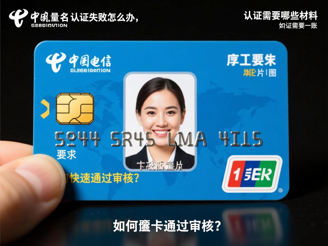 电信流量卡实名认证失败怎么办,认证需要哪些材料,如何快速通过审核?