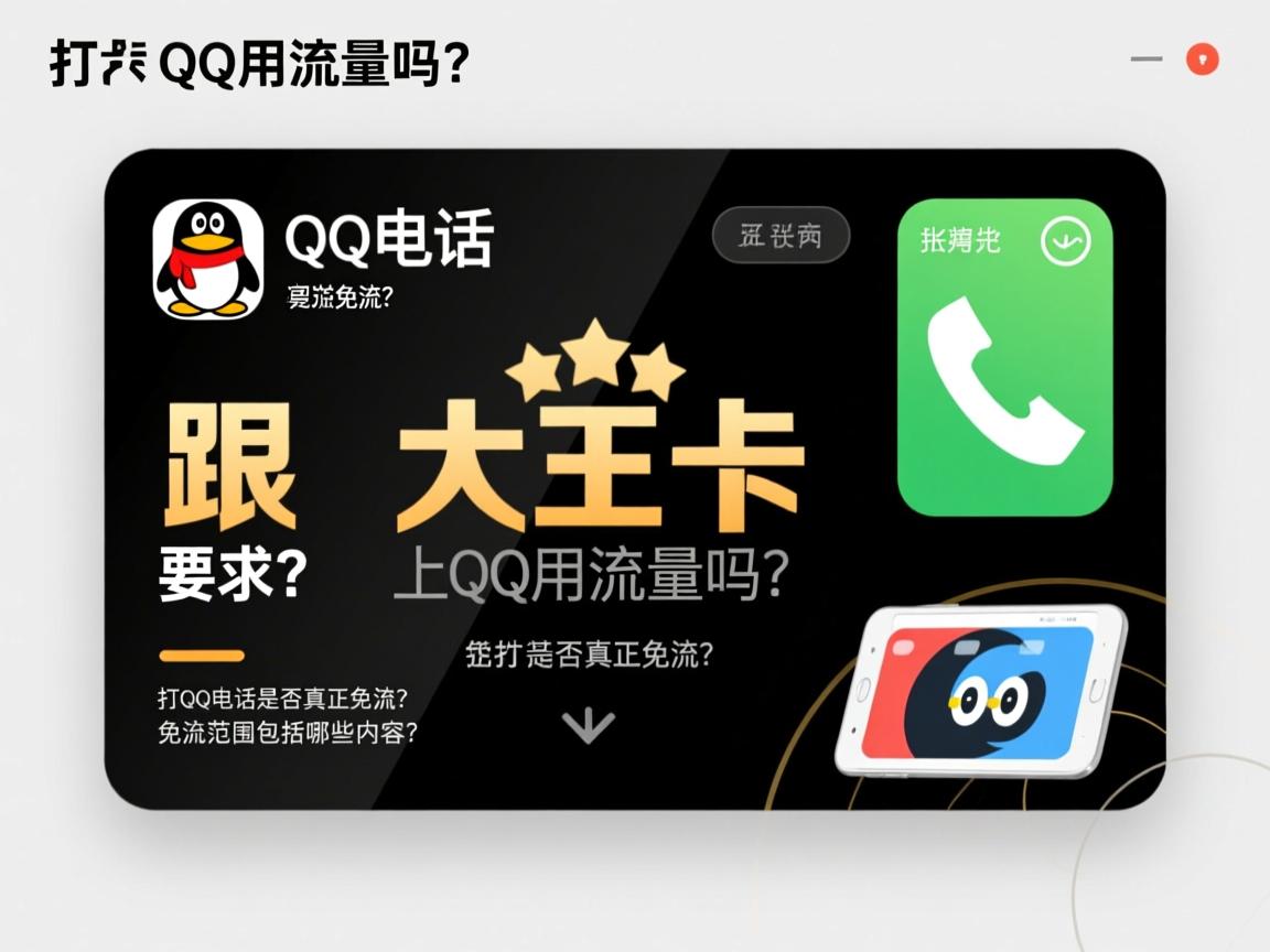 大王卡上qq用流量吗？打qq电话是否真正免流？免流范围包括哪些内容？