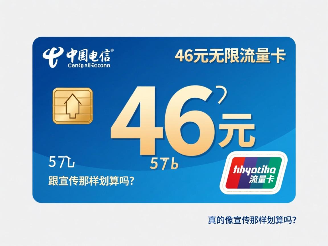 电信46元无限流量卡，真的像宣传那样划算吗？适合哪些人使用？
