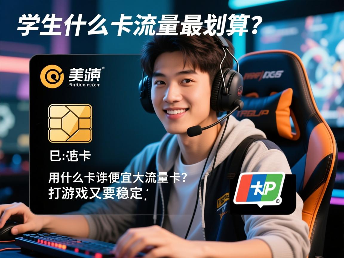 用什么卡流量最划算？学生党如何选便宜大流量卡，打游戏又要稳定怎么办？