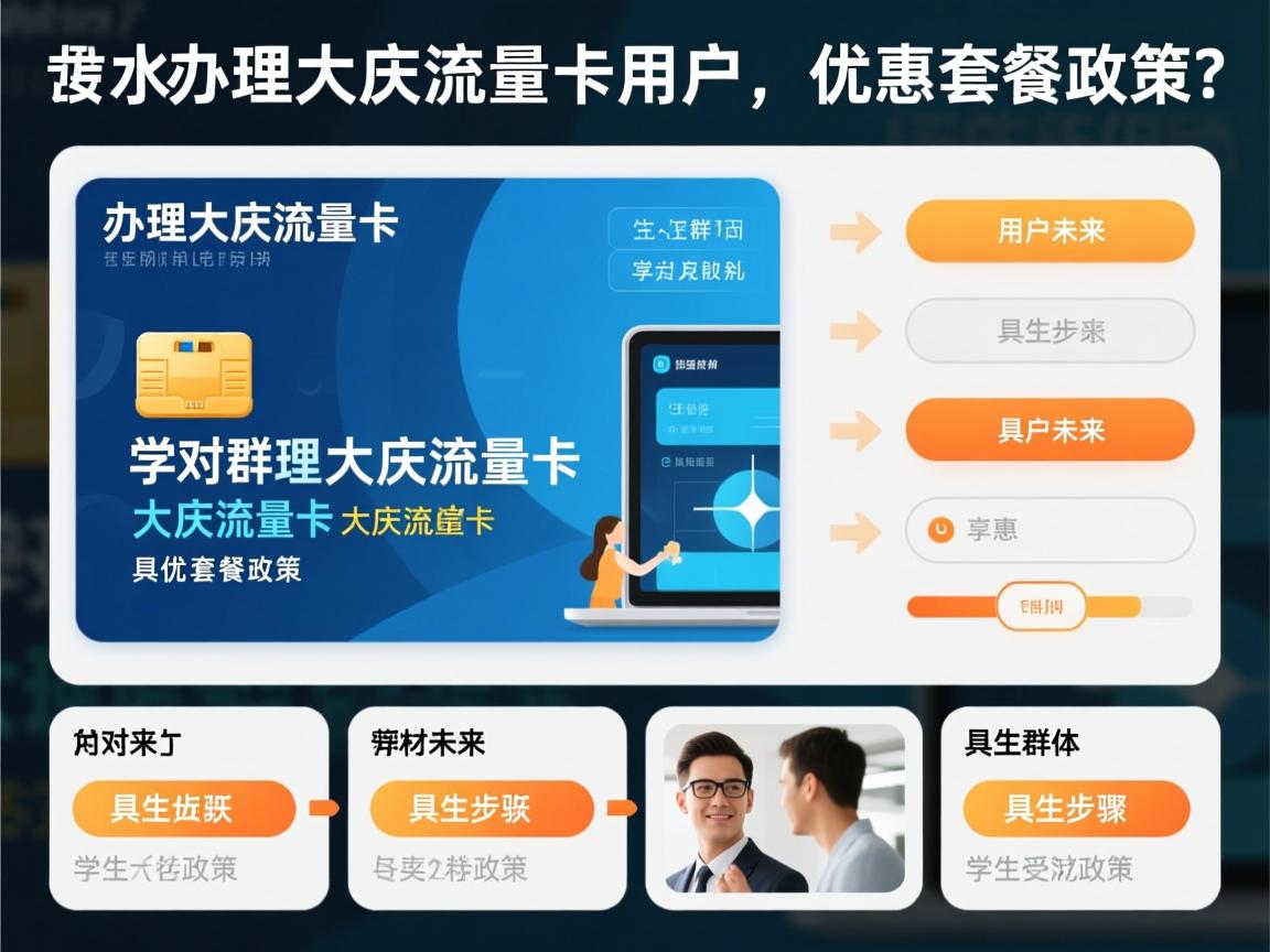 对于想要办理大庆流量卡的用户来说，具体步骤和材料有哪些_学生群体能否享受到特别的优惠套餐政策？