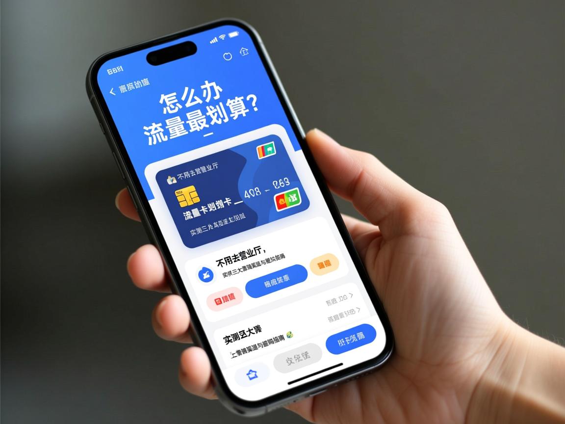 手机上怎么办流量卡最划算？_ 不用去营业厅，实测三大靠谱渠道与避坑指南 📱