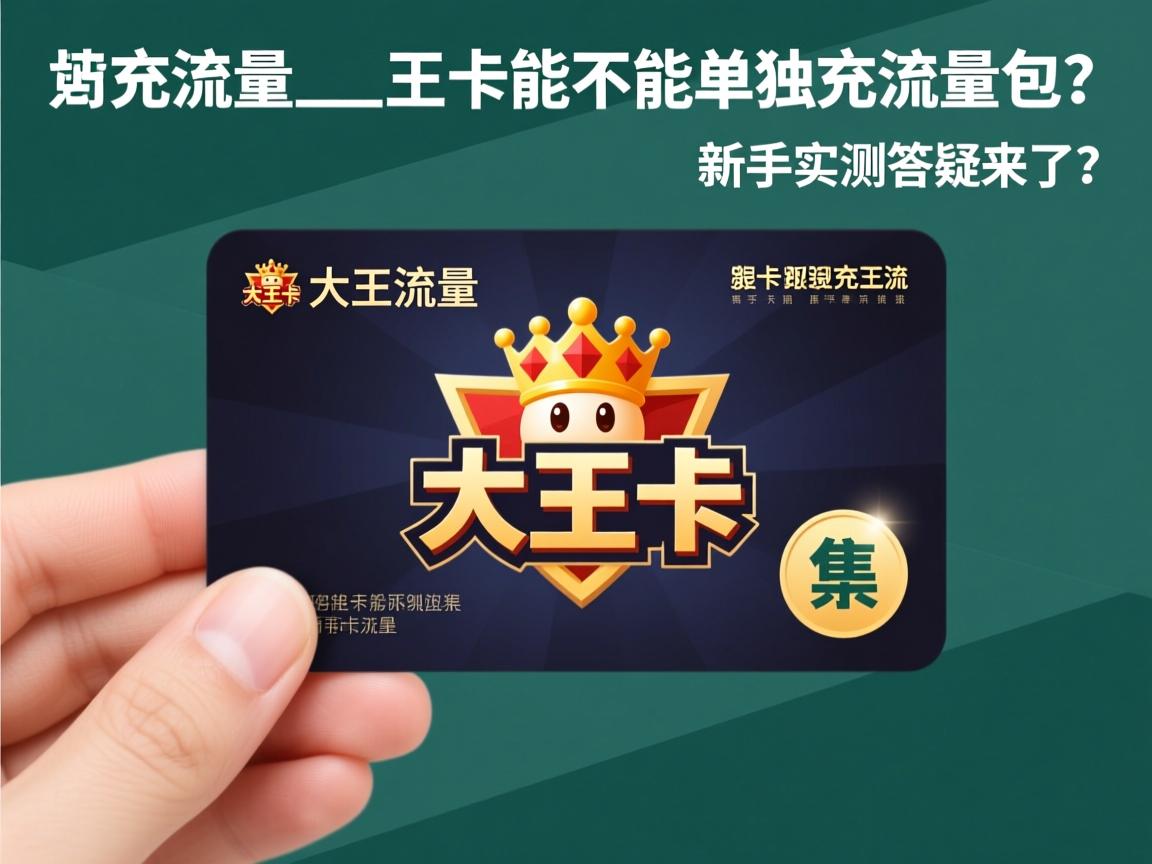大王卡能不能充流量_大王卡能不能单独充流量包？新手实测答疑来了