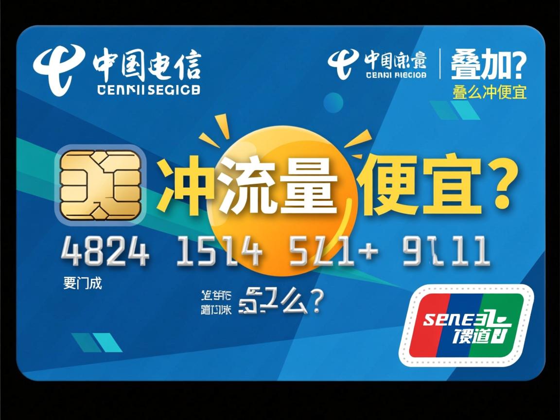 电信卡冲流量怎么冲便宜？叠加包办理有哪些门道？