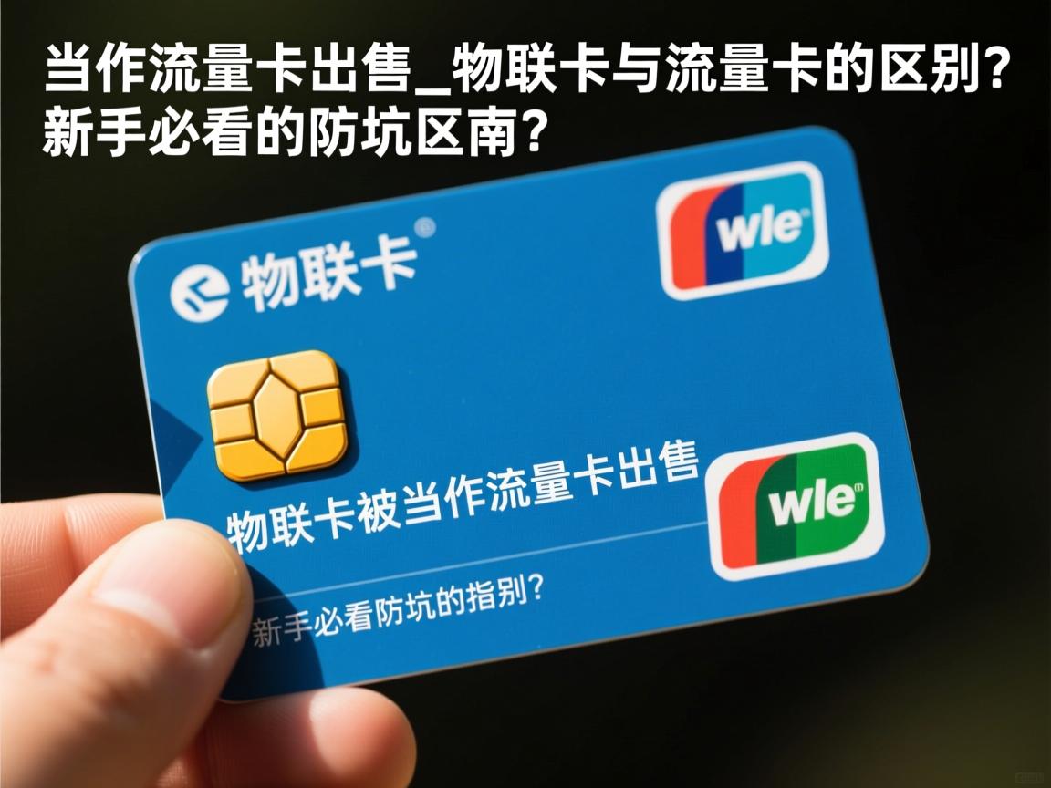 物联卡被当作流量卡出售_物联卡与流量卡的区别？新手必看的防坑指南