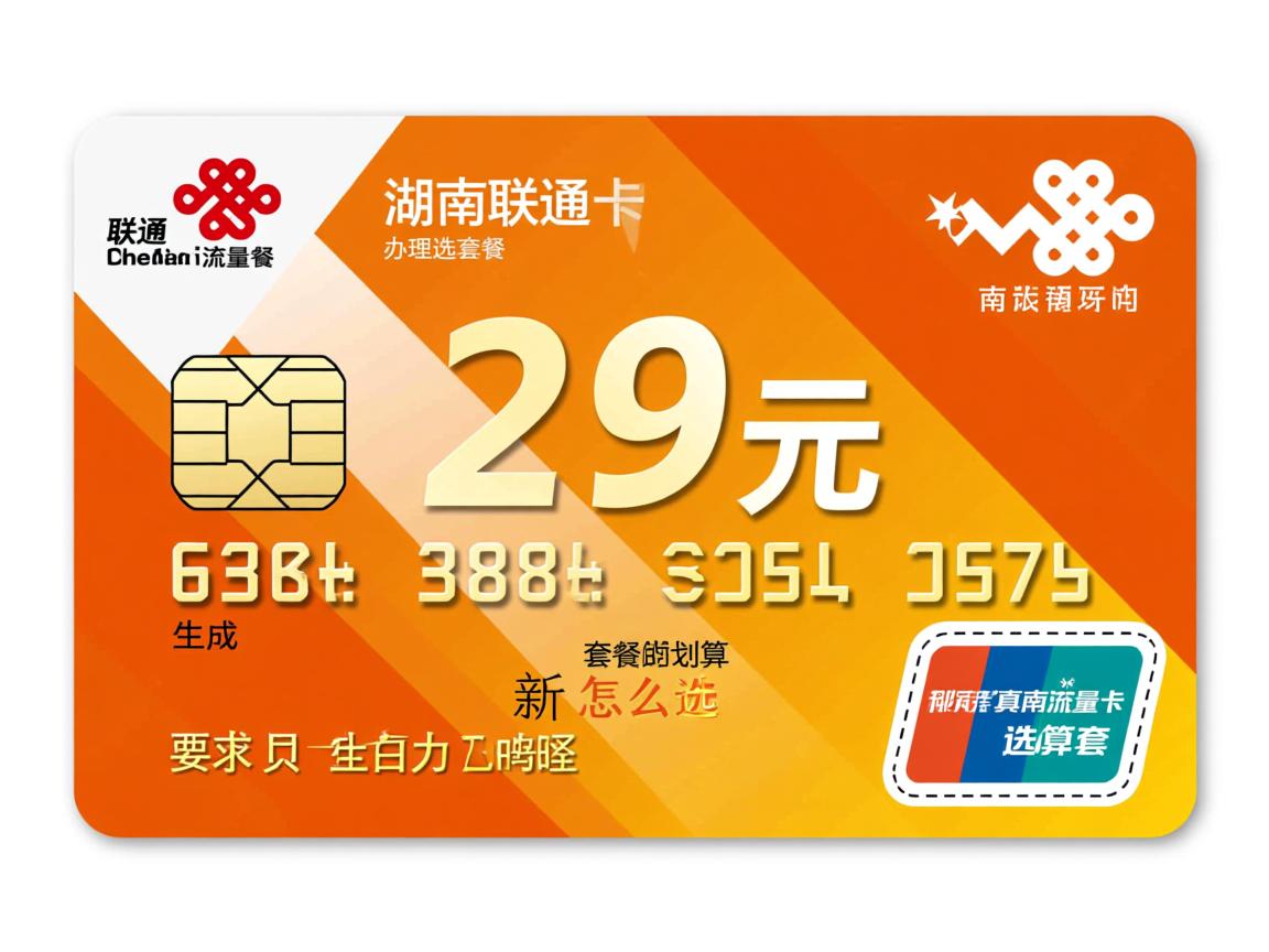 湖南联通流量卡办理怎么选套餐，29元套餐真的划算吗？