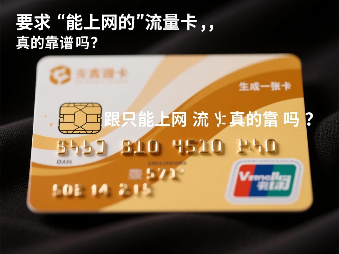 只能上网的流量卡，真的靠谱吗？