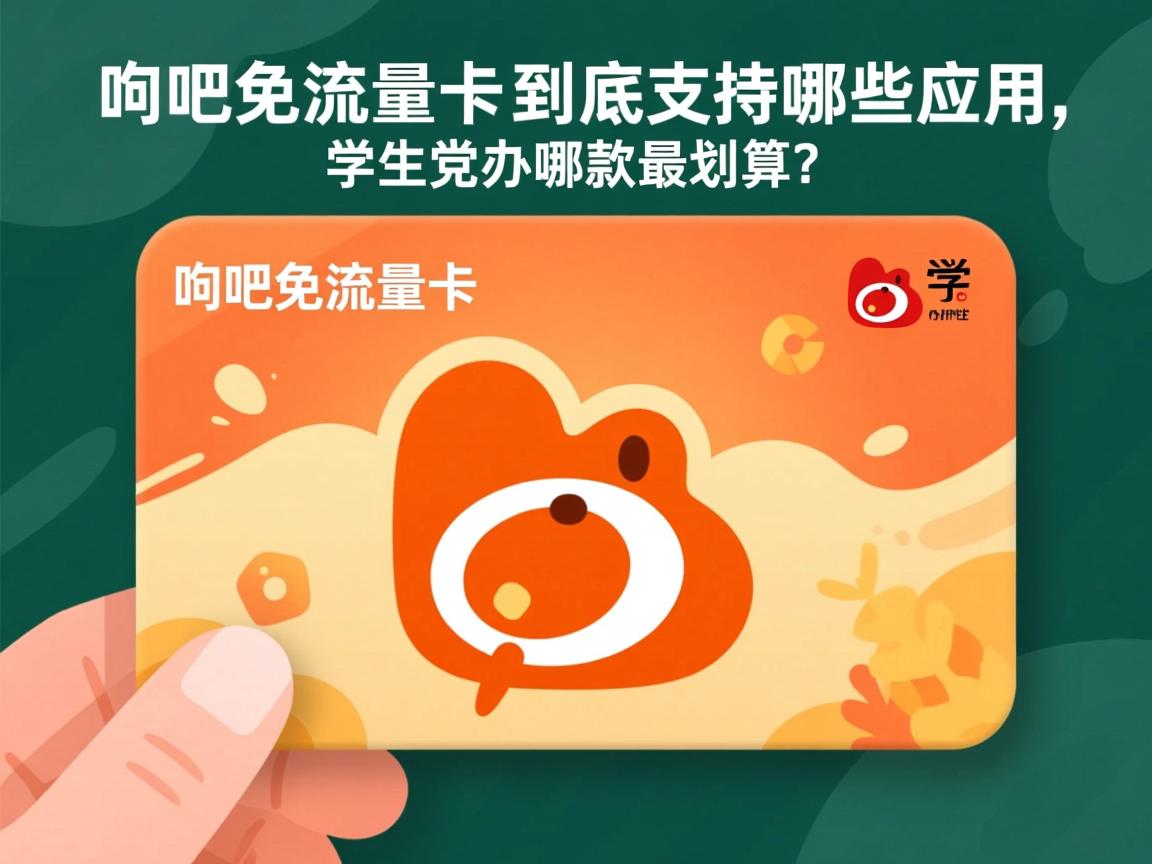 贴吧免流量卡到底支持哪些应用，学生党办哪款最划算？