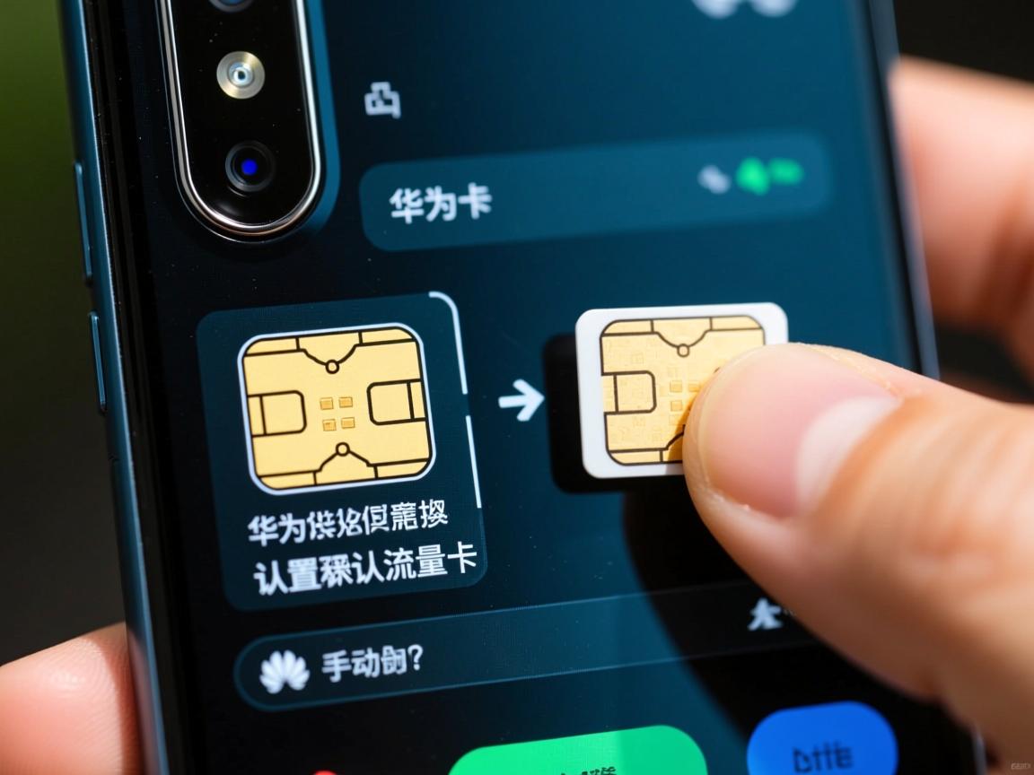 华为双卡怎么设置默认流量卡，手动切换如何操作，切换后会影响打电话吗？