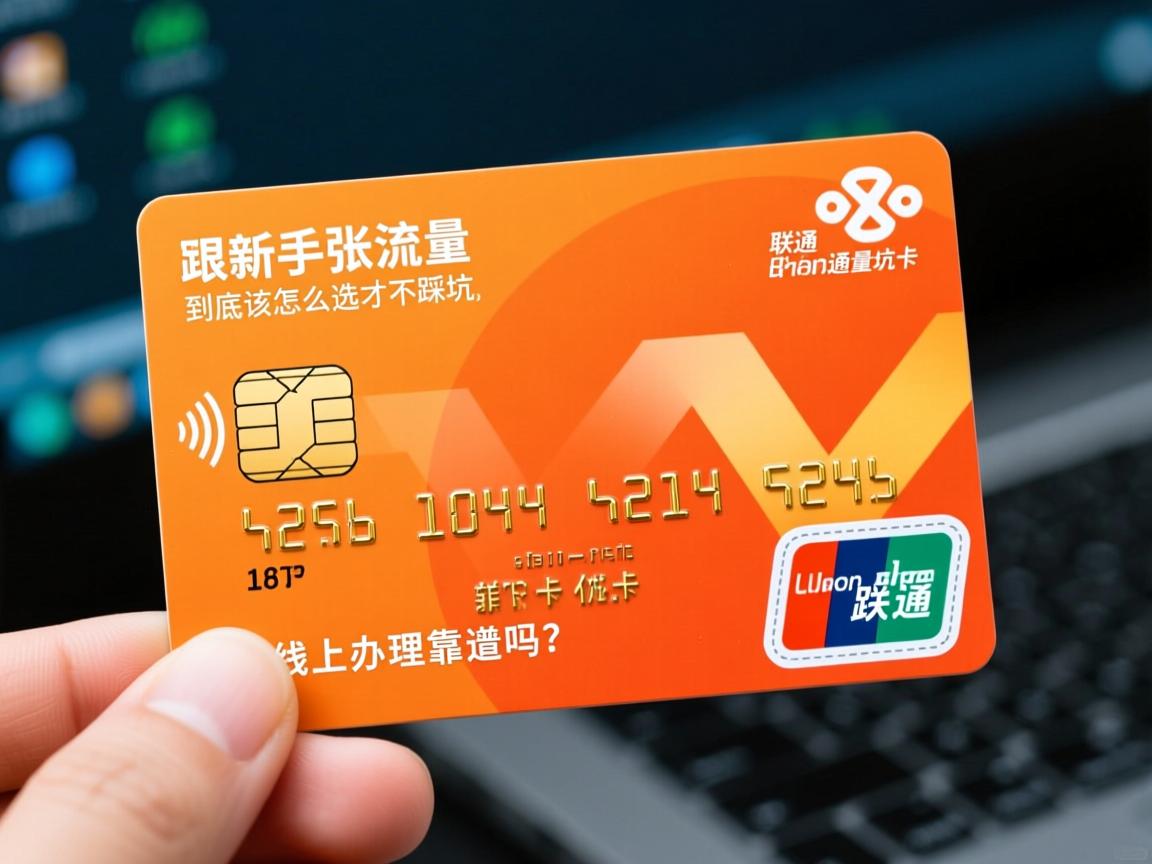 新手想办张联通流量卡，到底该怎么选才不踩坑，线上办理靠谱吗？
