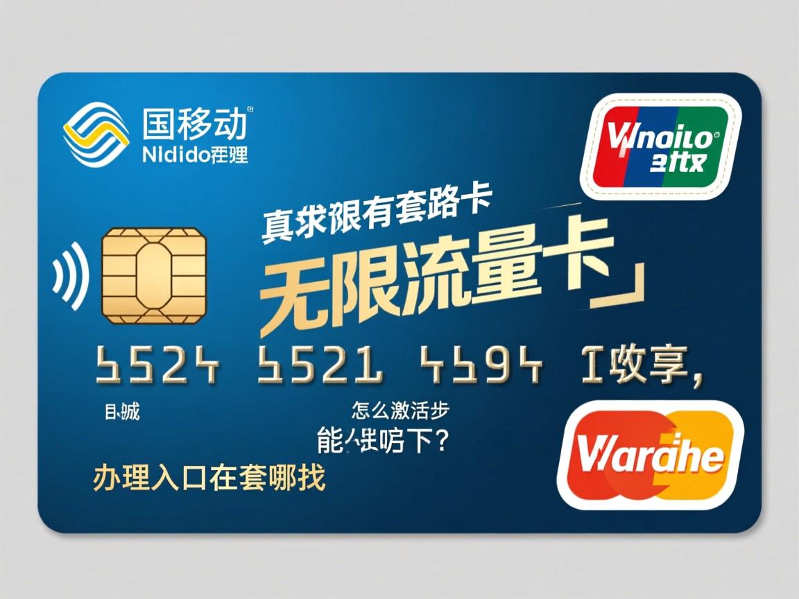 移动无限流量卡真的有套路吗，办理入口在哪找，怎么激活步骤能分享一下？