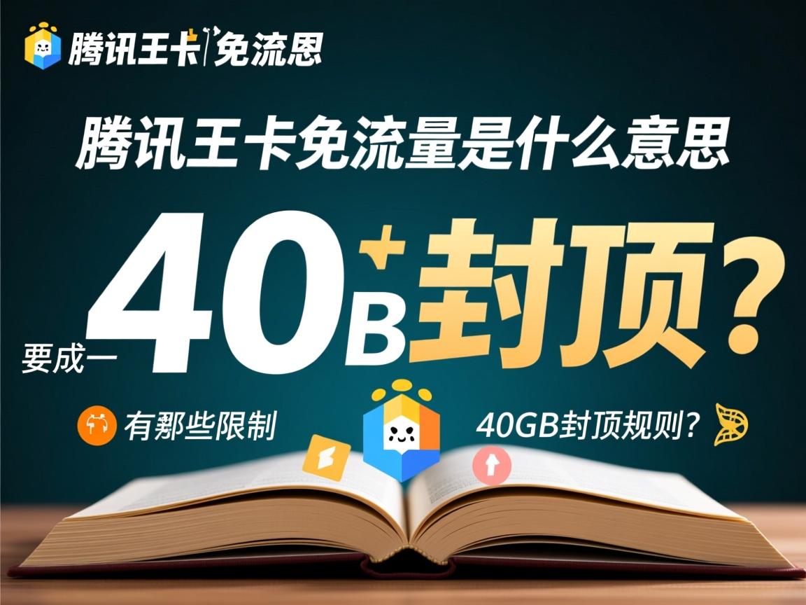 腾讯王卡免流量是什么意思，有哪些限制和40GB封顶规则？