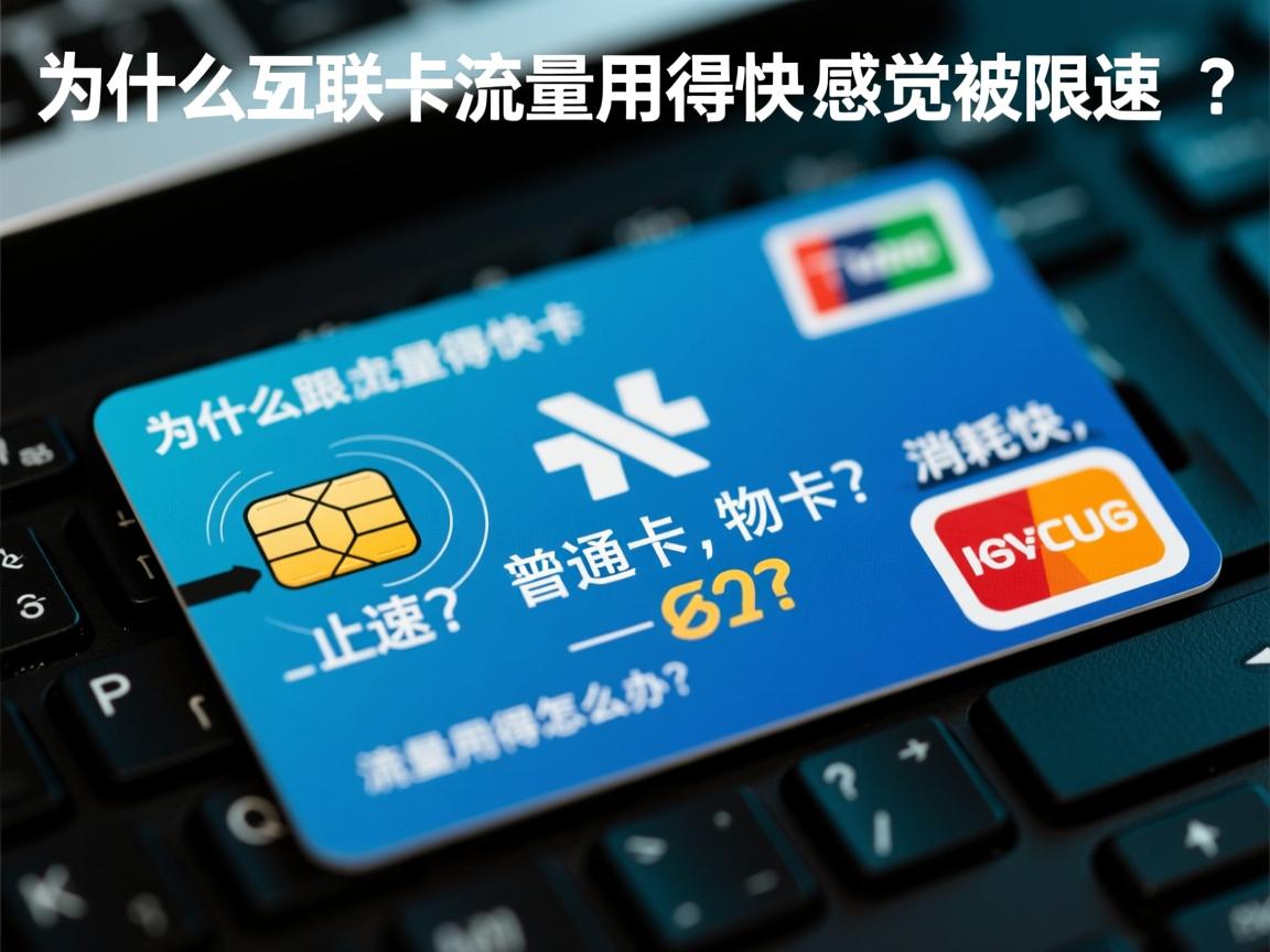 为什么物联卡流量用得快，感觉被限速了？流量用得快怎么办，物联卡和普通卡哪个消耗快？