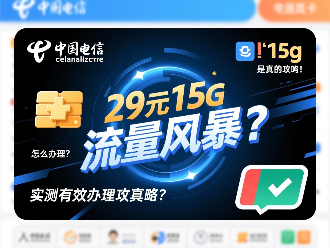 电信29元15g流量风暴卡是真的吗？怎么办理？实测有效办理攻略！
