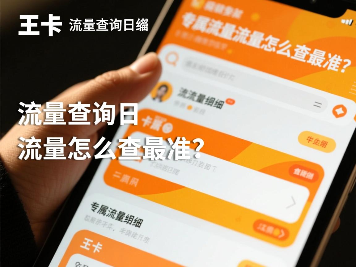 王卡流量查询日流量怎么查最准？专属流量明细如何区分