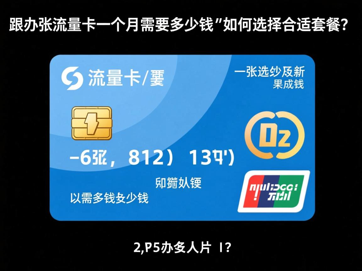办张流量卡一个月需要多少钱以及如何选择合适套餐？