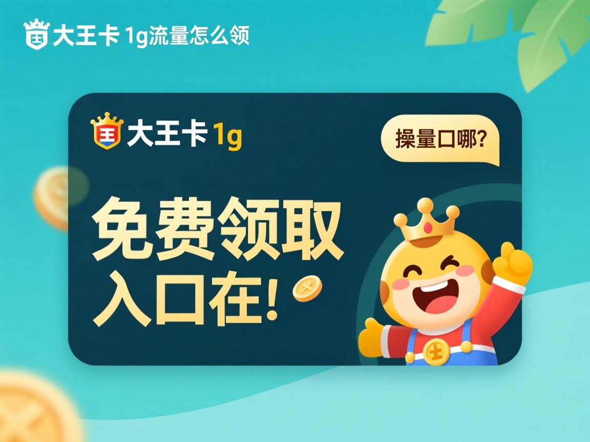 大王卡1g流量怎么领，免费领取入口在哪？实操步骤详解，新手避免失败指南