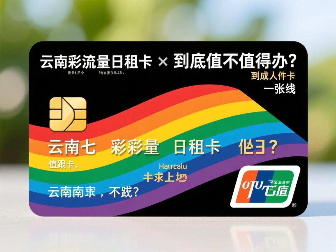 云南七彩流量日租卡，到底值不值得办？