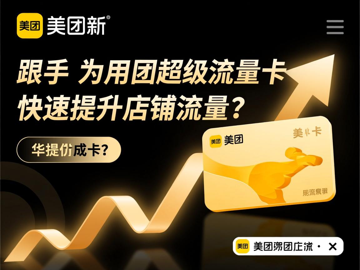 新手如何用美团超级流量卡快速提升店铺流量？