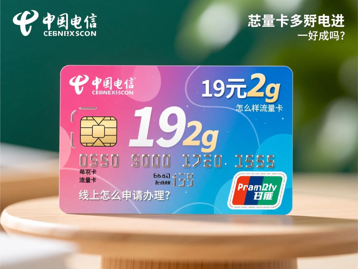 电信花卡19元2g流量卡怎么样好用吗？_电信花卡19元2g流量卡线上怎么申请办理？