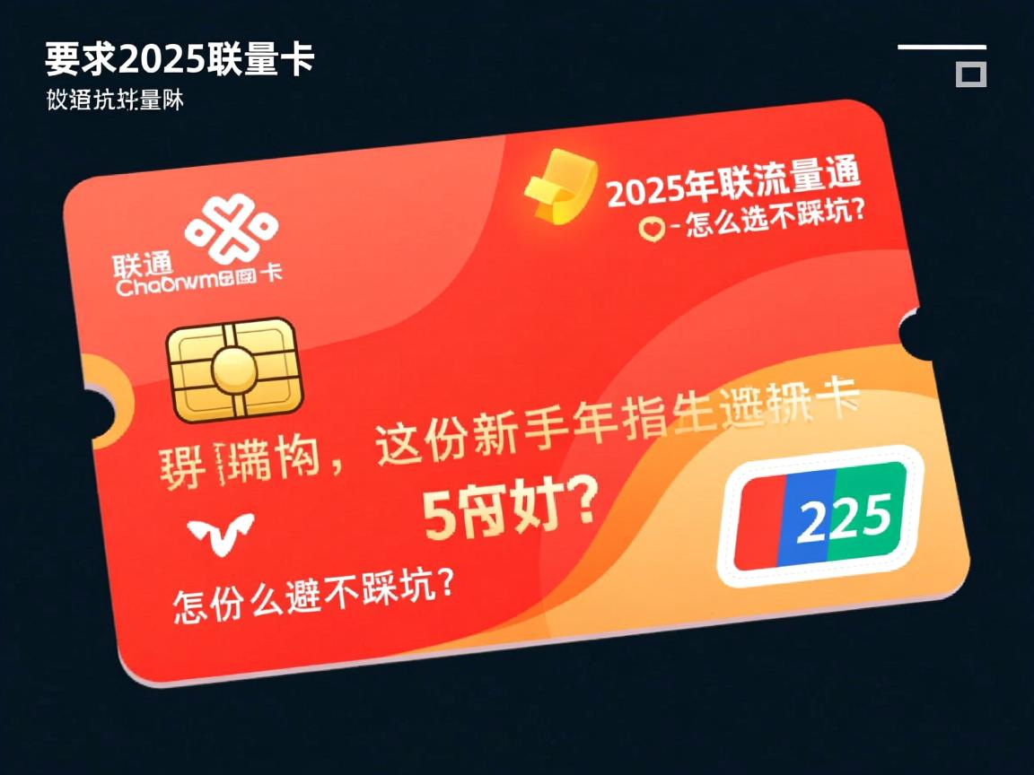 2025年联通流量卡怎么选不踩坑？这份新手避坑指南请收好