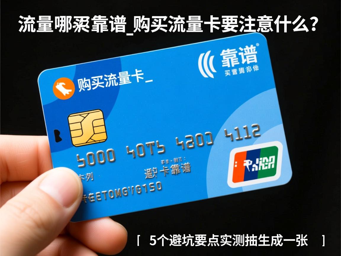 购买流量卡在哪买靠谱_购买流量卡要注意什么？5个避坑要点实测