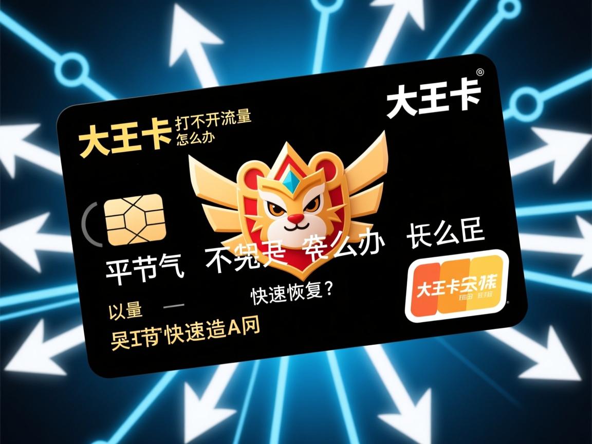 大王卡打不开流量怎么办_突然断网是哪些原因造成的以及如何快速恢复?