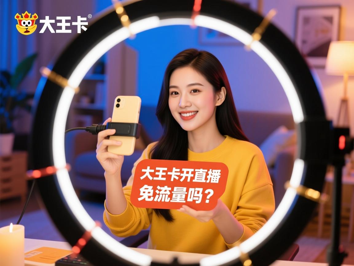 大王卡开直播免流量吗？