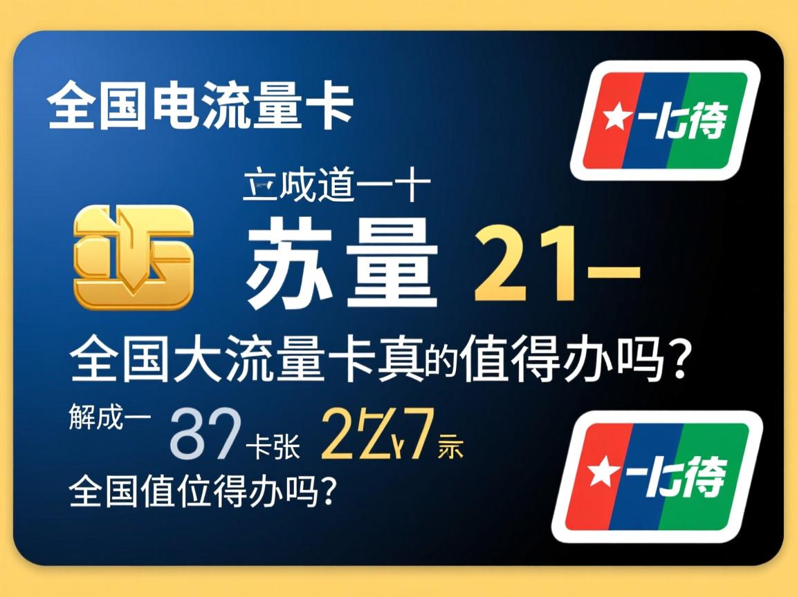 全国大流量卡真的值得办吗？