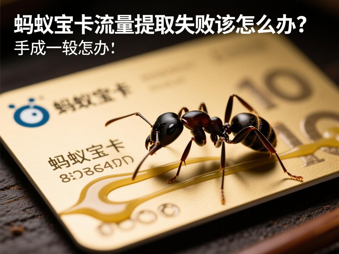 蚂蚁宝卡流量提取失败该怎么办？