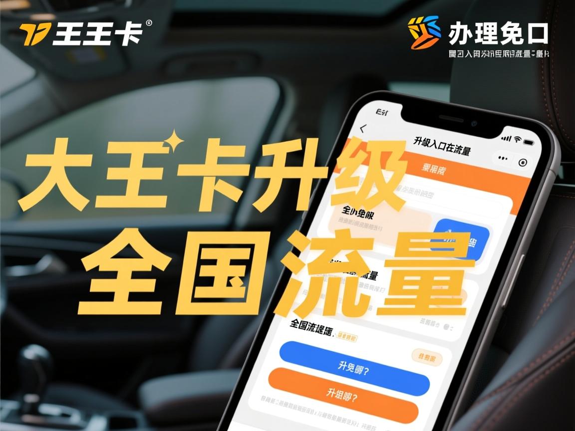 大王卡升级全国流量怎么操作,办理入口在哪?升级免费吗,全国流量网速快不快?