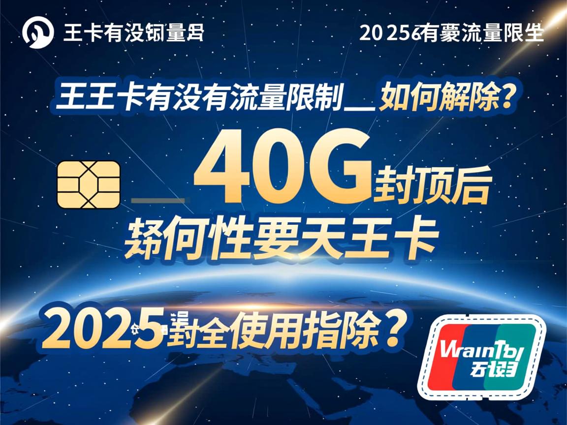 天王卡有没有流量限制_40G封顶后如何解除？2025年最全使用指南