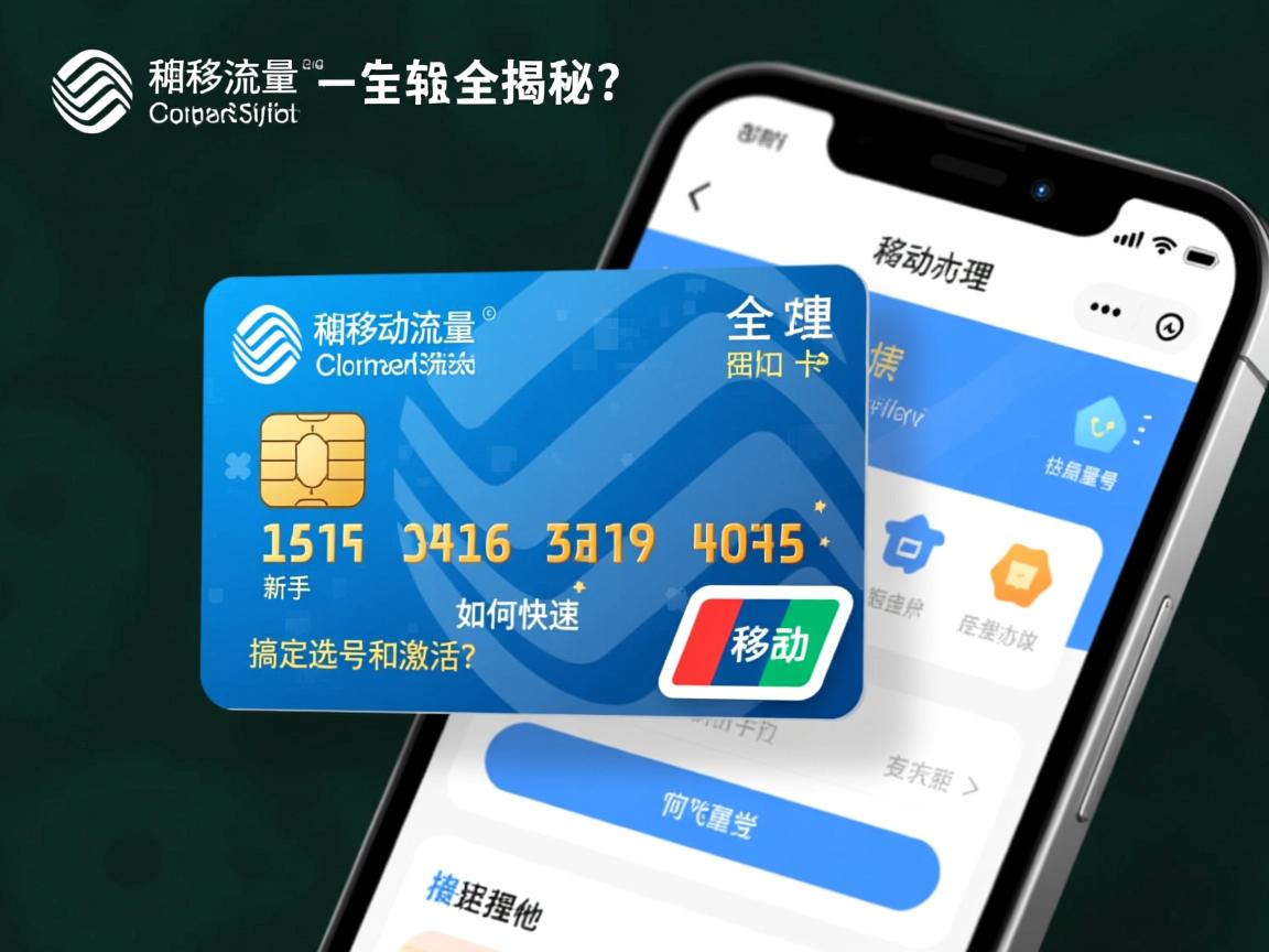移动流量卡在线办理流程全揭秘：新手如何快速搞定选号和激活？