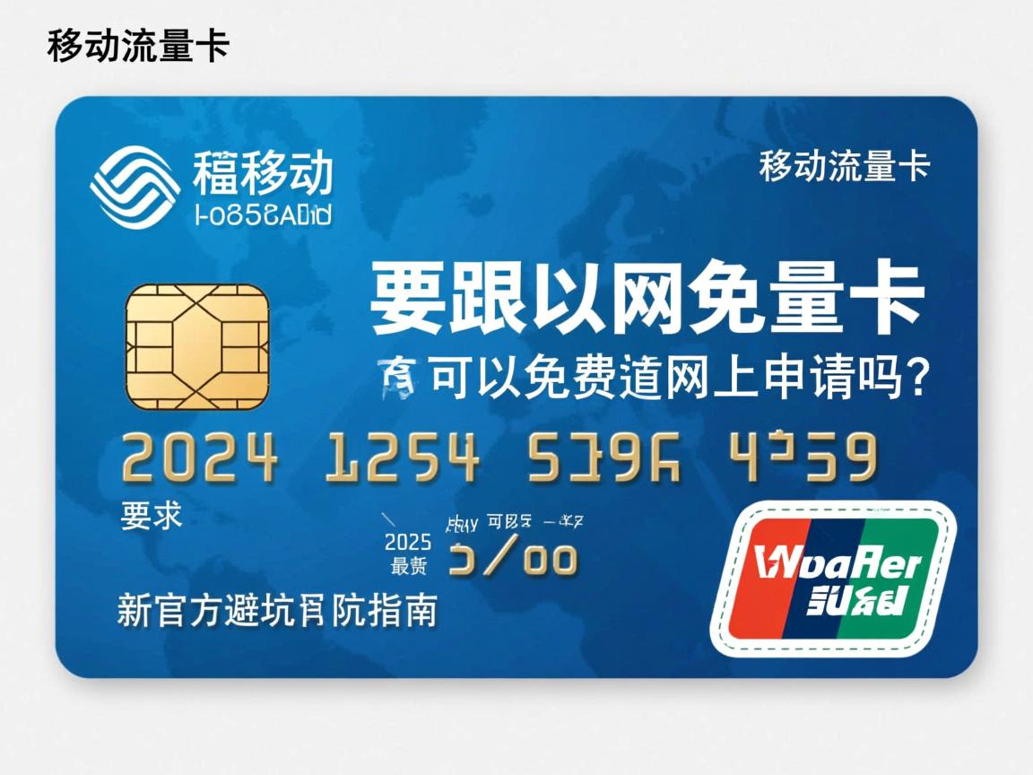 移动流量卡真的可以免费网上申请吗？2025年最新官方渠道与避坑指南