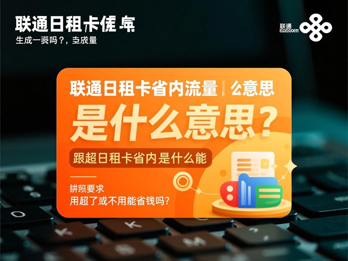 联通日租卡省内流量是什么意思？用超了或不用能省钱吗？📱