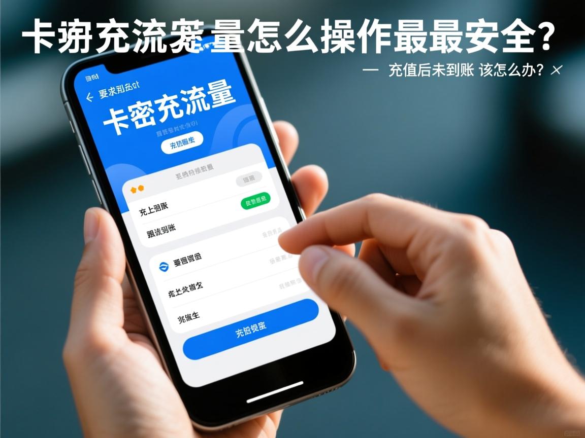 卡密充流量怎么操作最安全？充值后未到账该怎么办