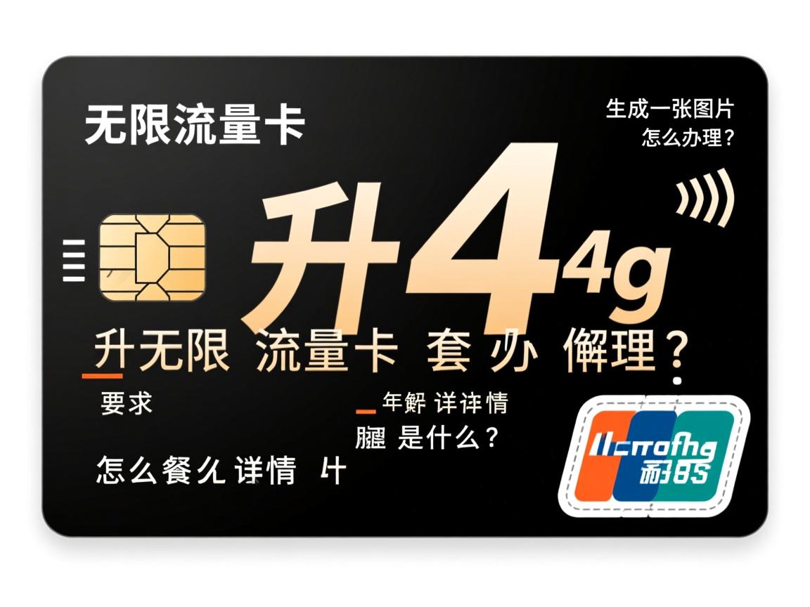 年无限流量卡升4g怎么办理？_年无限流量卡升4g套餐详情是什么？
