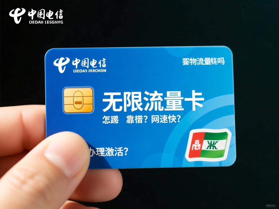 电信物联卡无限流量是真的吗，靠谱吗网速快吗，怎么办理激活？