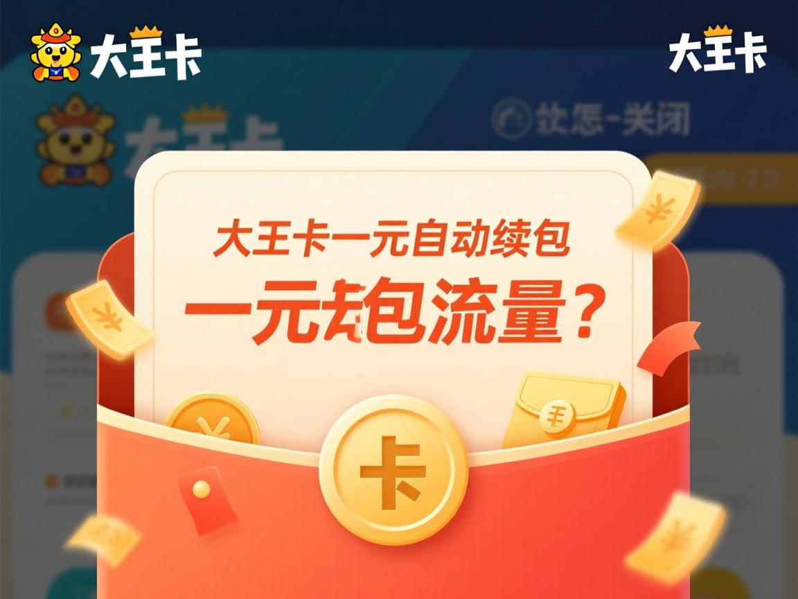大王卡怎么一元包流量_一元流量包自动续费怎么关闭？