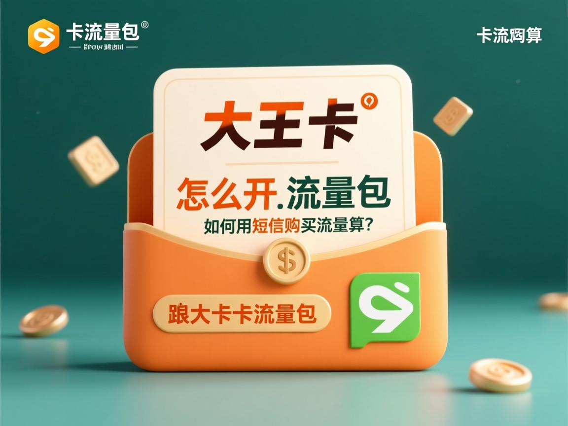 大王卡流量包怎么开通最划算？流量用超了如何用短信购买流量包？
